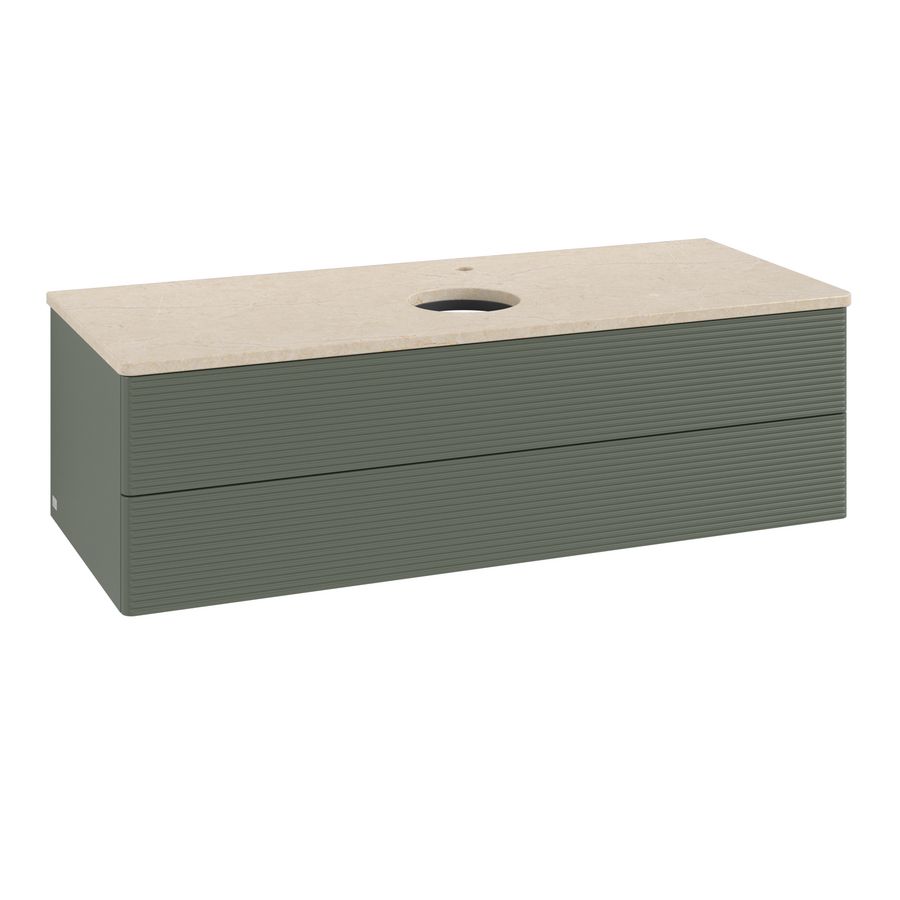 Wastafelonderkast Antao 1200x360x500mm L.Green Matt Lacquer K21153HL