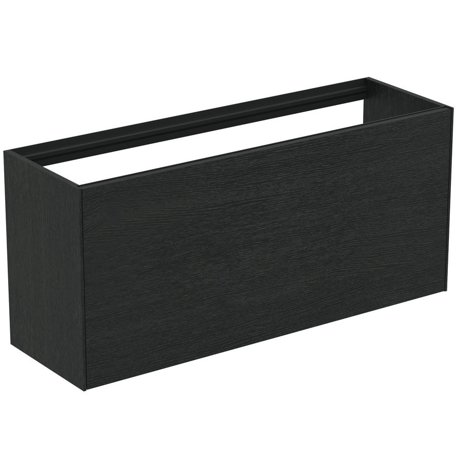 Conca wastafelmeubel 120x37x55cm 1 lade zonder afdekblad smoked oak