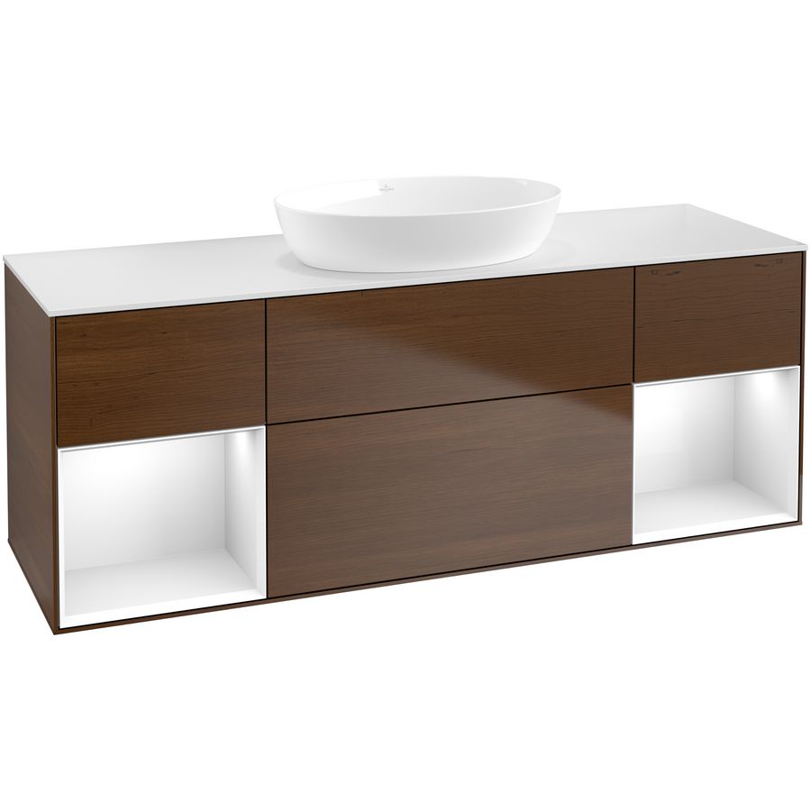 Wastafelonderkast Finion 1600x603x501mm W.Veneer GD01GFGN