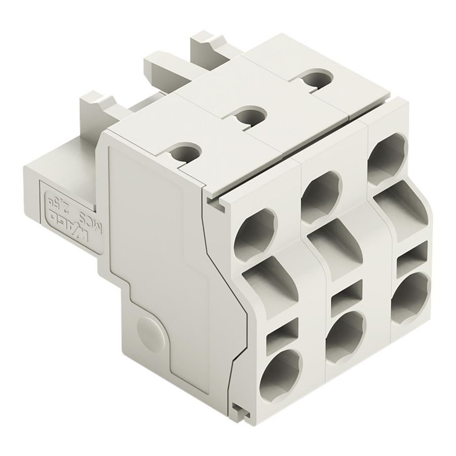 2-draads FE steker 2,5mm² li.grijs 721-2203/026-000 VVE=100