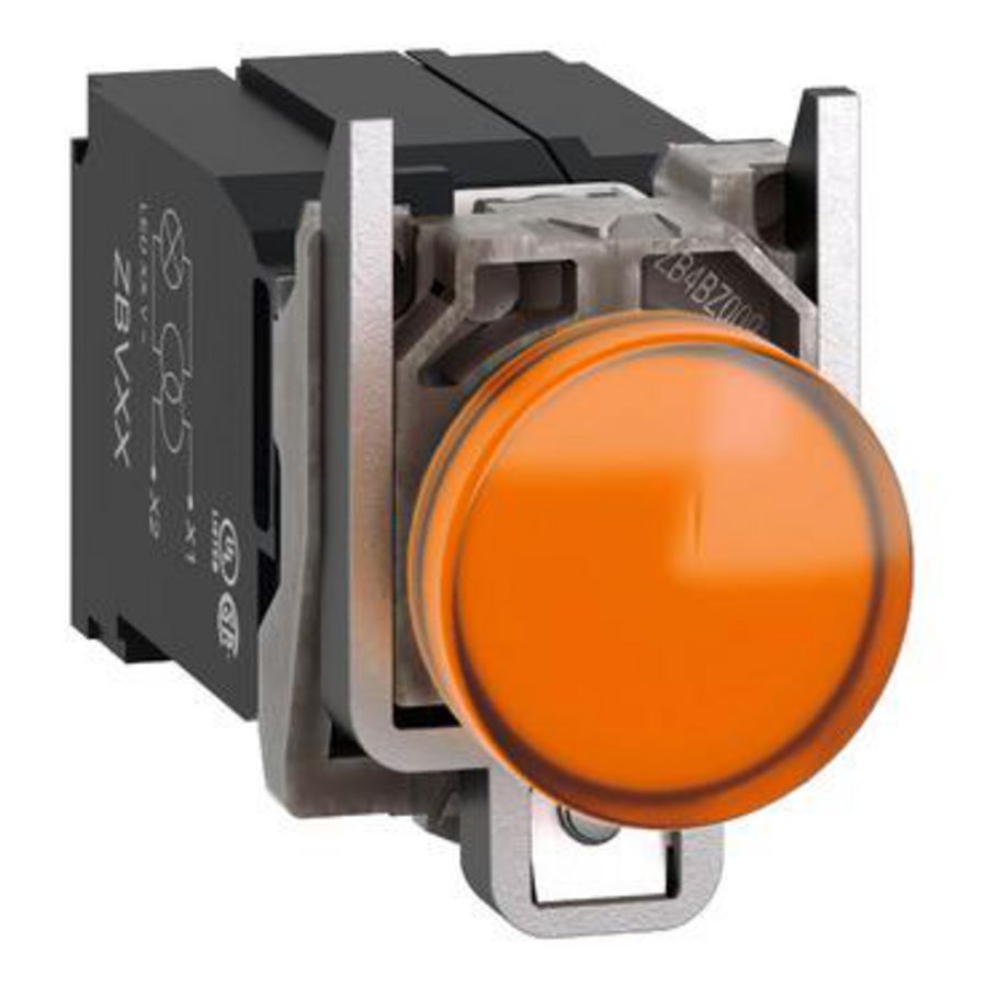 orange complete pilot light 22 plain lens integRALLED 400V