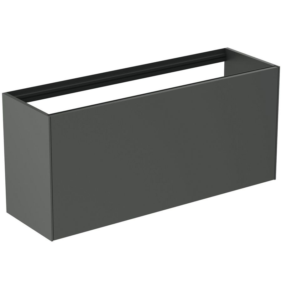 Conca wastafelmeubel 120x37x55cm 1 lade zonder afdekblad mat antraciet