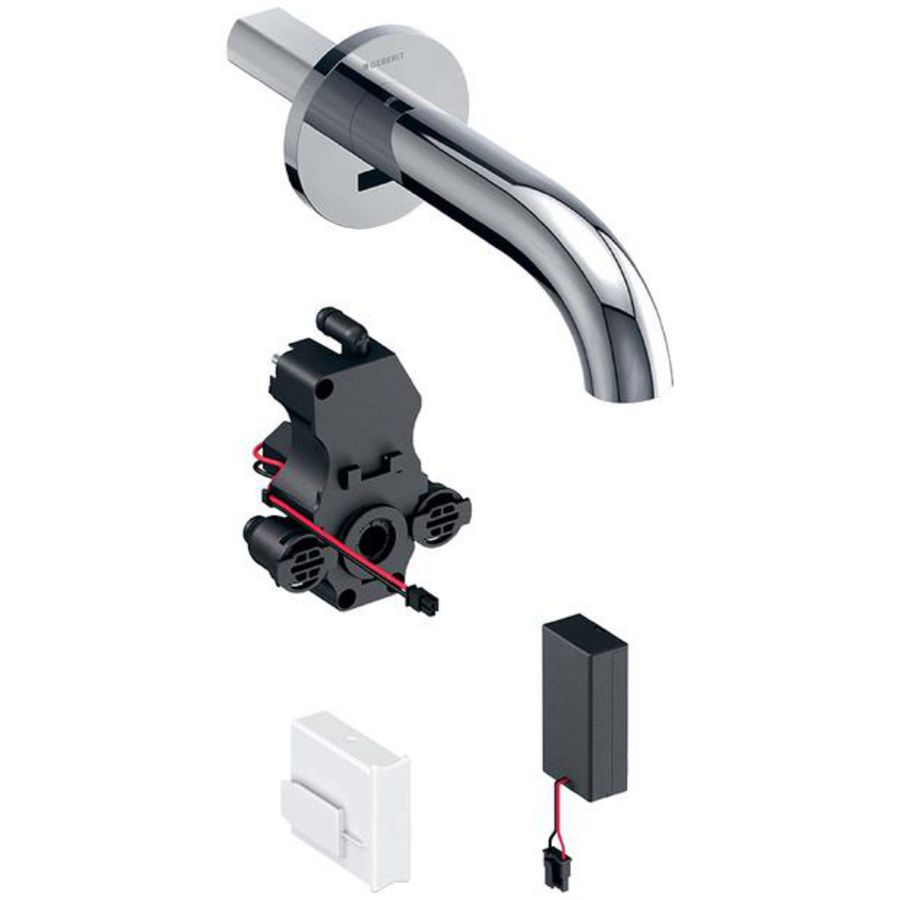 Piave wastafelkraan 170mm chroom wandmodel 6V zonder mengunit