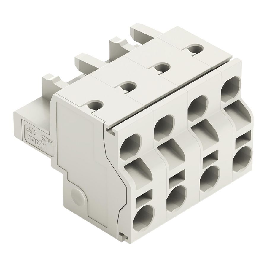 2-draads FE steker 2,5mm² li.grijs 721-2204/026-000 VVE=50