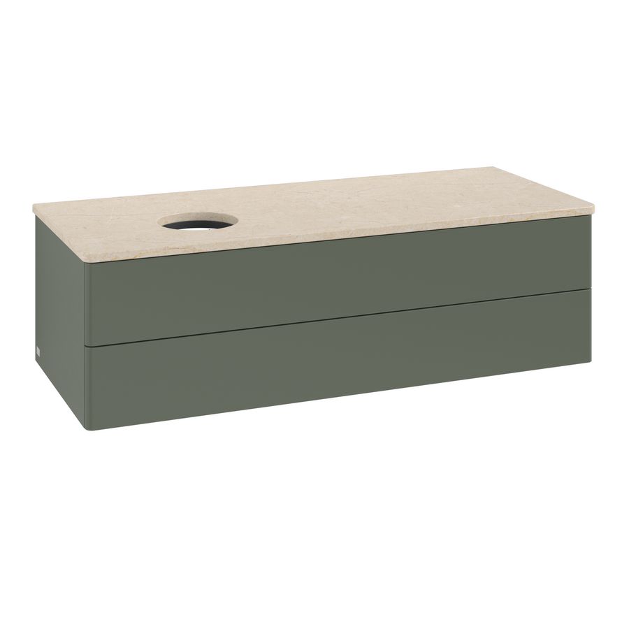 Wastafelonderkast Antao 1200x360x500mm L.Green Matt Lacquer K22013HL
