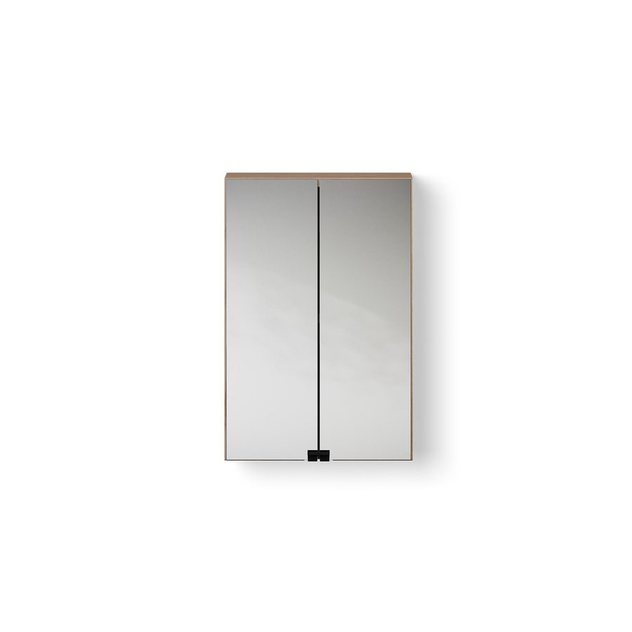 Wooden Mirror Cabinet / spiegelkast 400mm eiken old grey incl. stopcontact excl. verlichting