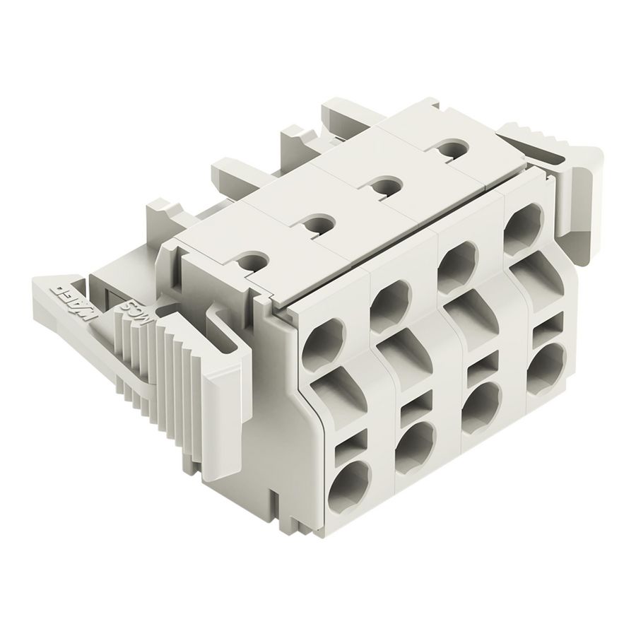 2-draads FE steker 2,5mm² li.grijs 721-2204/037-000 VVE=50