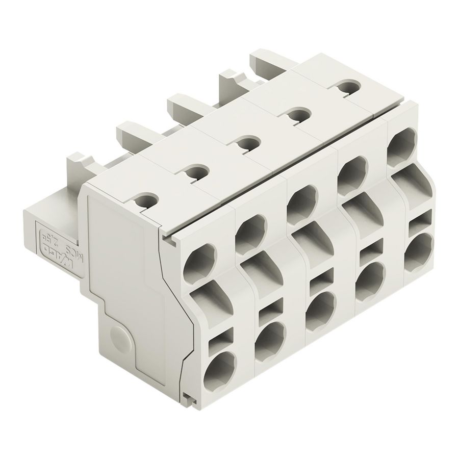 2-draads FE steker 2,5mm² li.grijs 721-2205/026-000 VVE=50