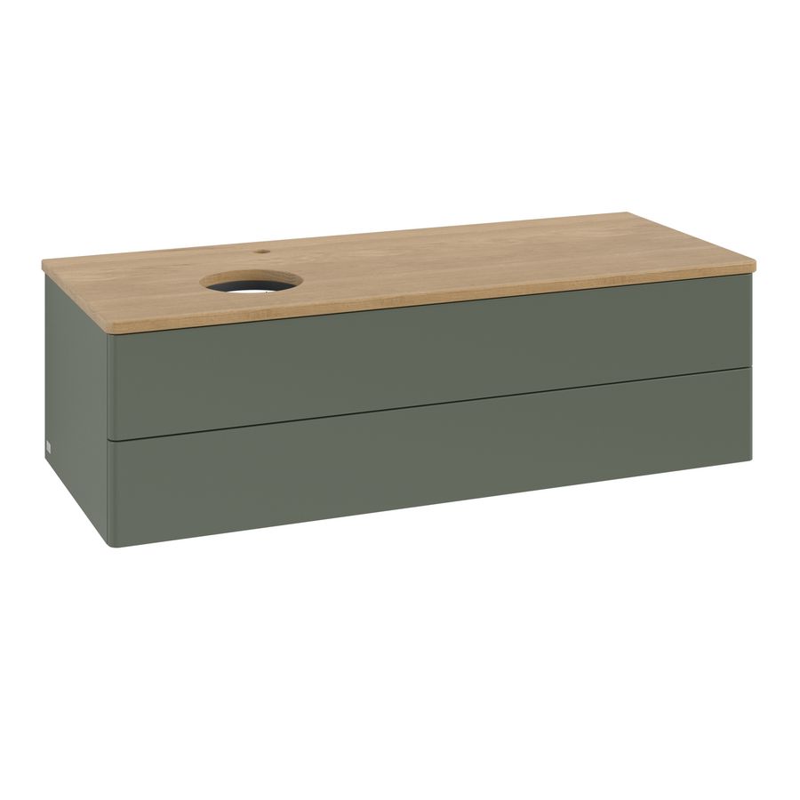 Wastafelonderkast Antao 1200x360x500mm L.Green Matt Lacquer K22051HL