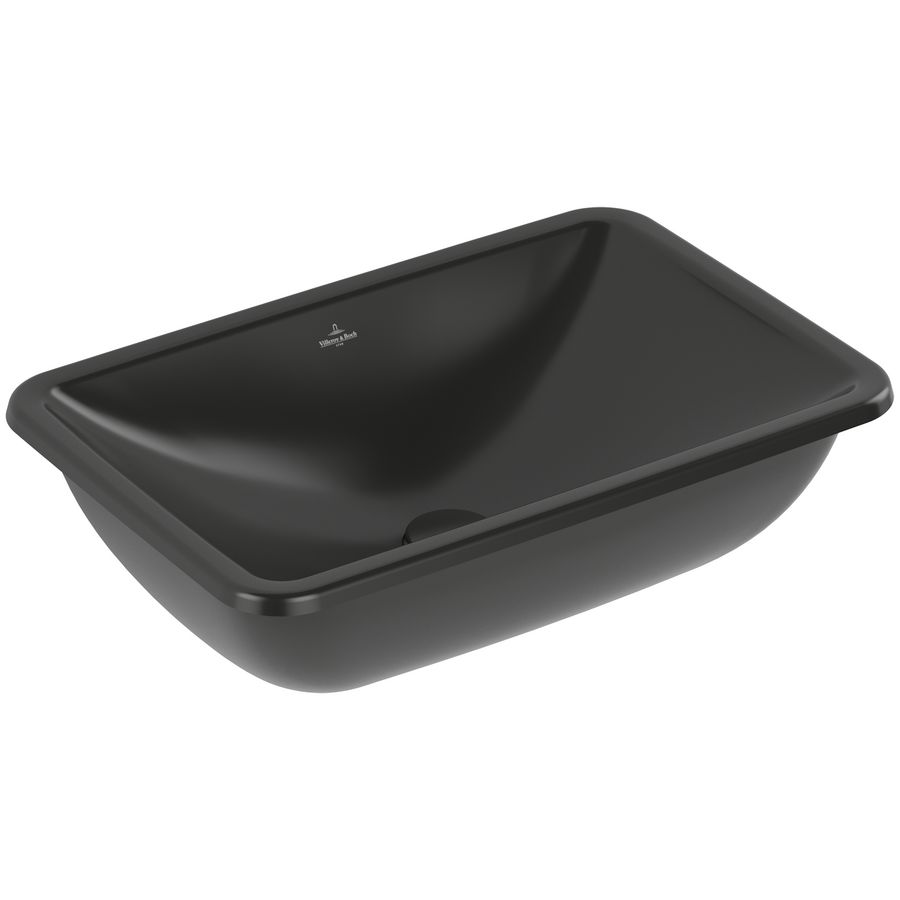 Onderbouwwastafel Loop Friends 540x340mm Pure Black CeramicPlus  4A5700R7