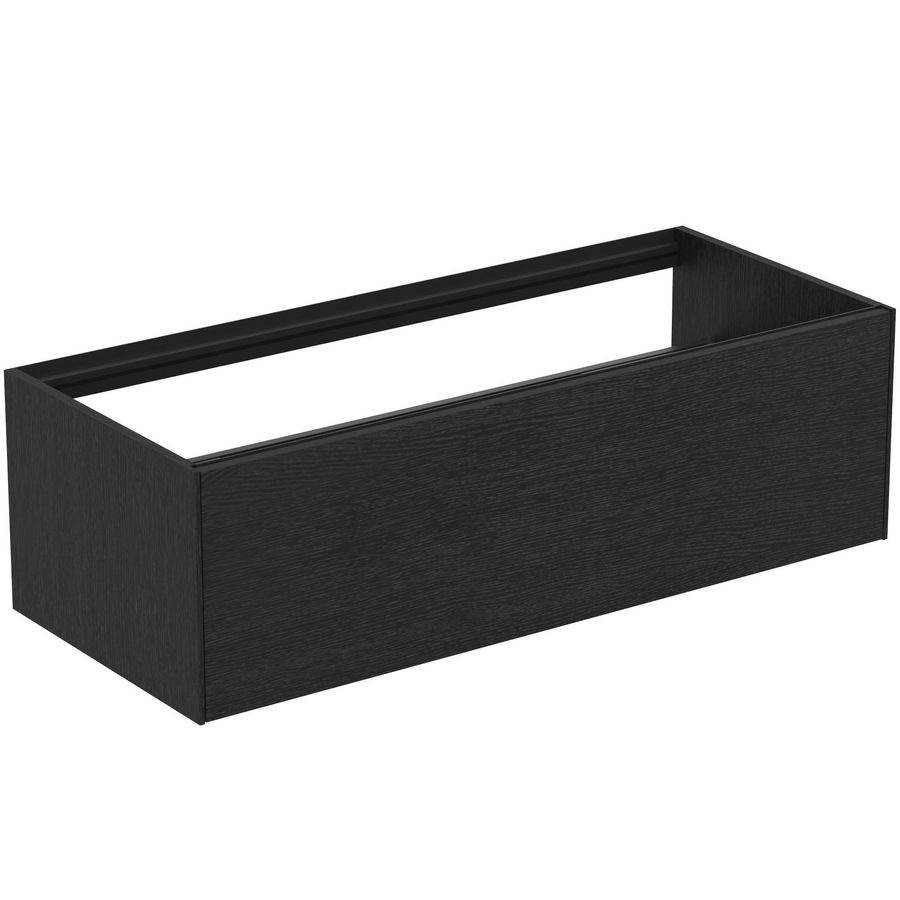 Conca wastafelmeubel 120x50x37cm 1 lade zonder afdekblad smoked oak