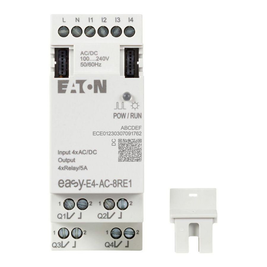 Easy E4 I/O-uitbreiding 100-240V AC 110-220V DC 4DI 4DQ rel