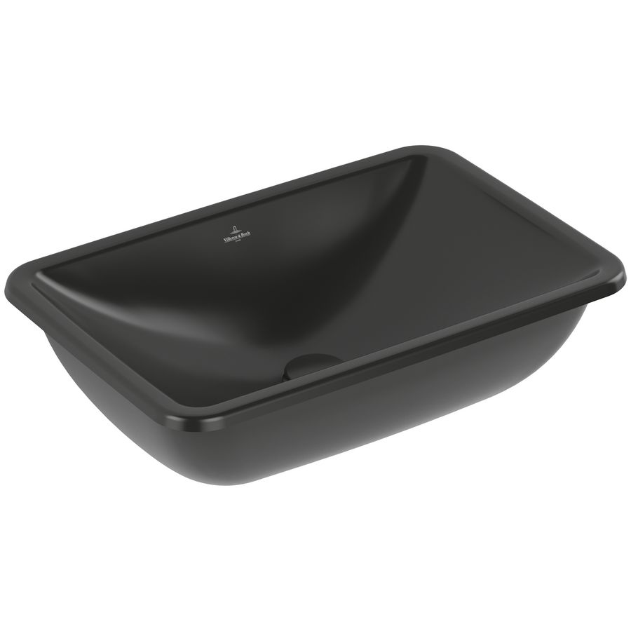 Onderbouwwastafel Loop Friends 540x340mm Pure Black CeramicPlus  4A5701R7