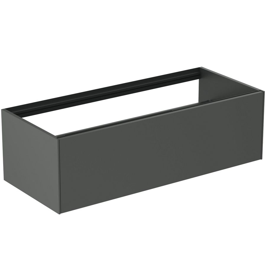 Conca wastafelmeubel 120x50x37cm 1 lade zonder afdekblad mat antraciet