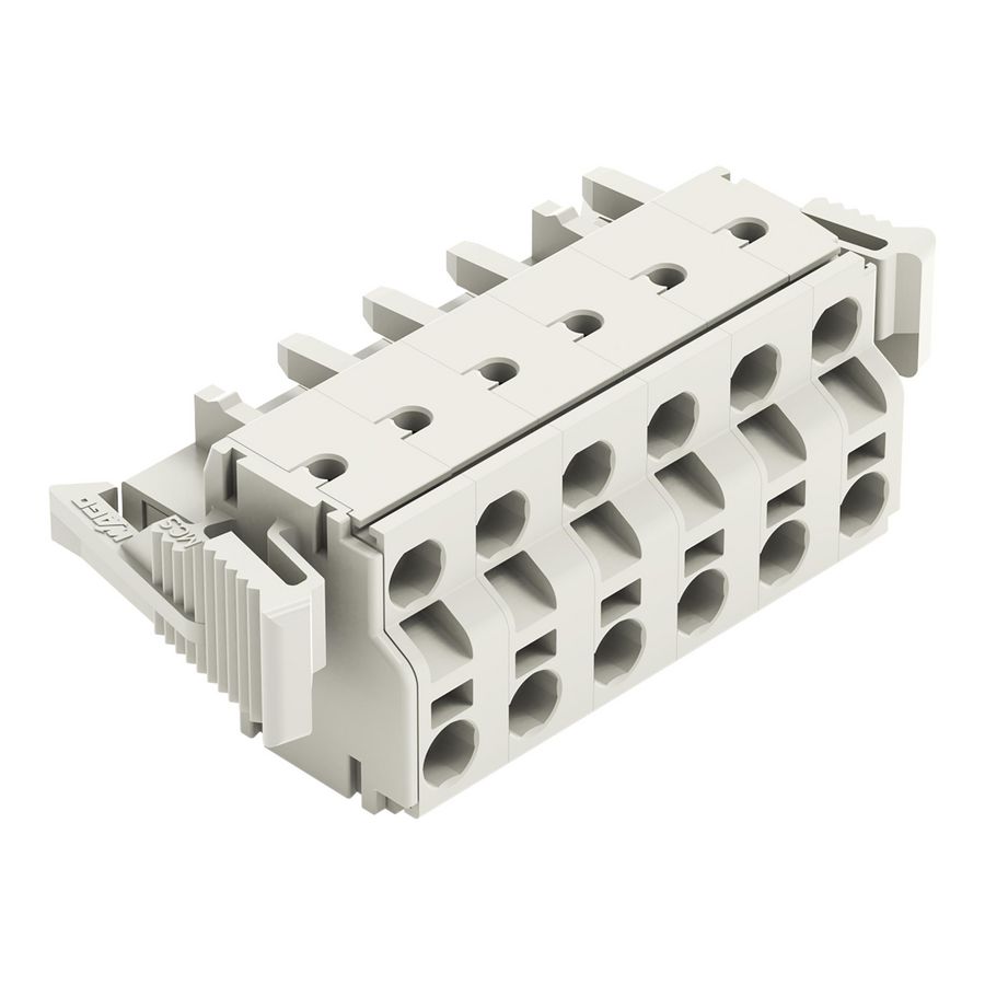 2-draads FE steker 2,5mm² li.grijs 721-2206/037-000 VVE=25
