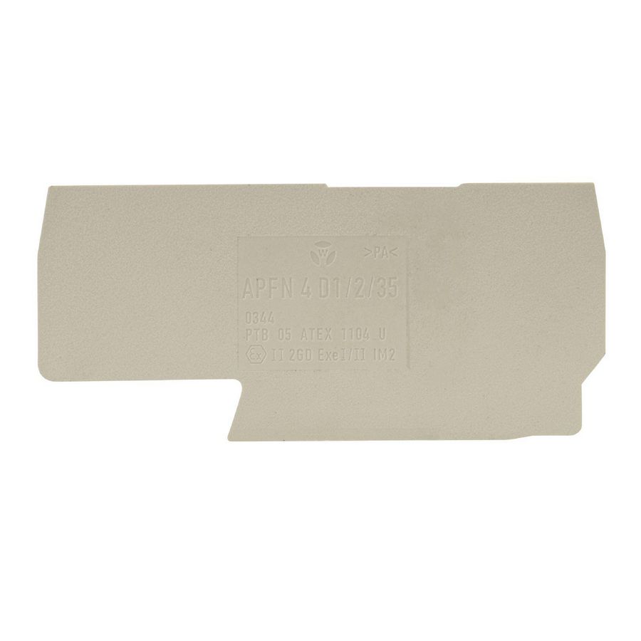 Afsluitplaat APFN 4 d1/2/35 VVE=10