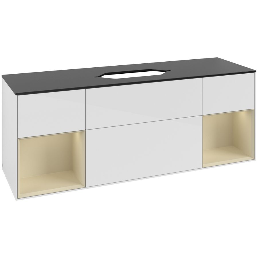 Wastafelonderkast Finion 1600x603x501mm G.White.L F742HJGF
