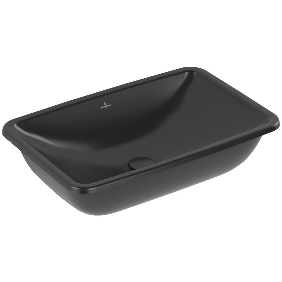 Onderbouwwastafel Loop Friends 615x380mm Pure Black CeramicPlus  4A5800R7