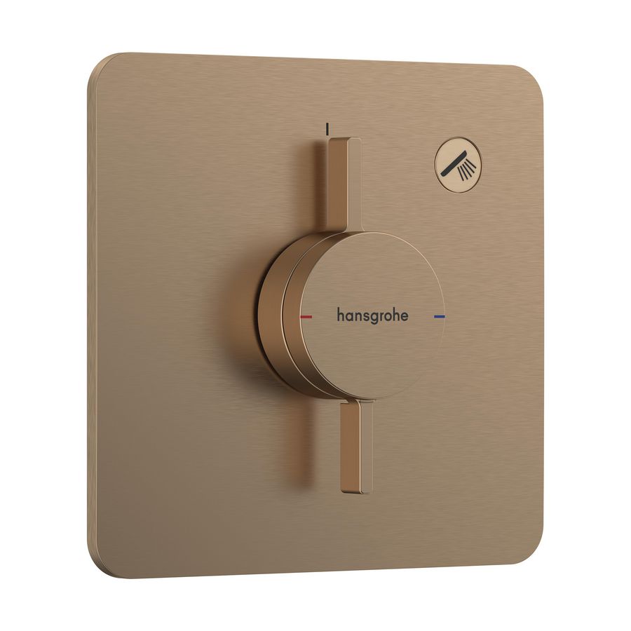 DuoTurn Q afbouwdeel tbv inbouwkraan voor 1 functie Brushed Bronze