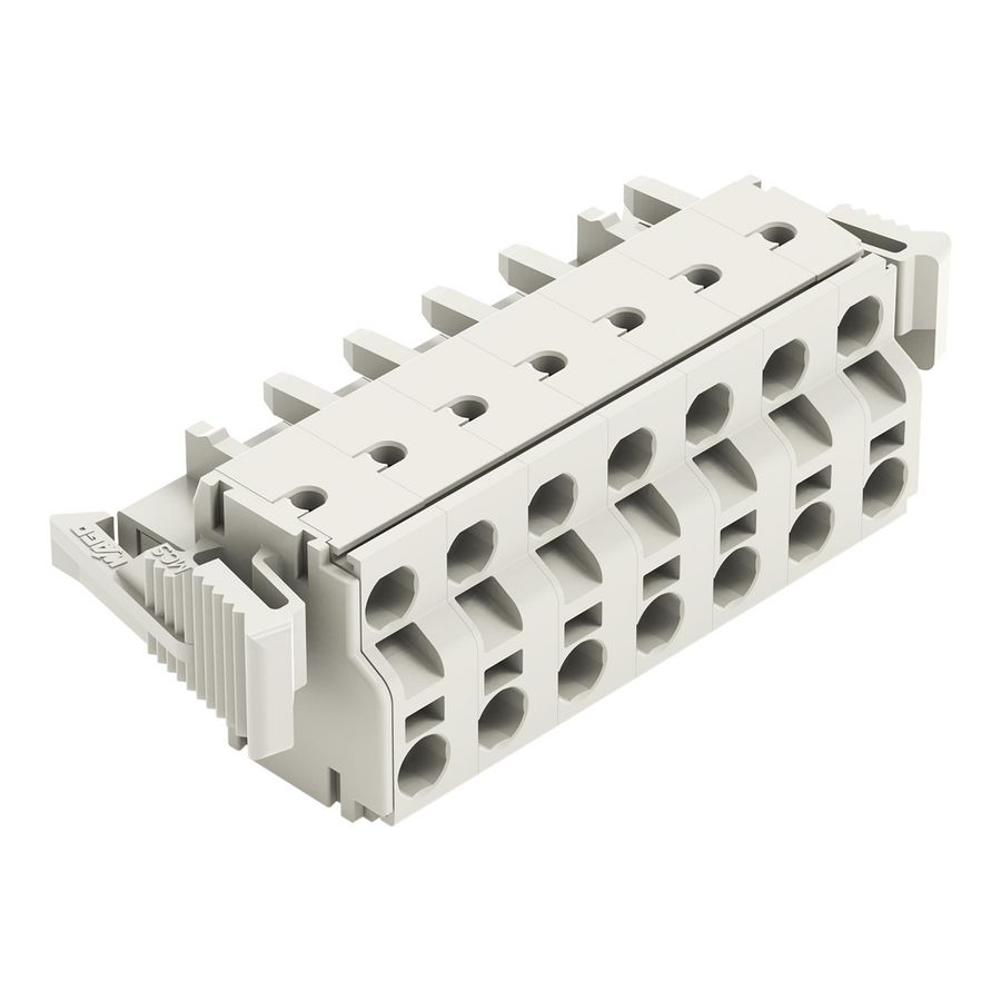 2-draads FE steker 2,5mm² li.grijs 721-2207/037-000 VVE=25