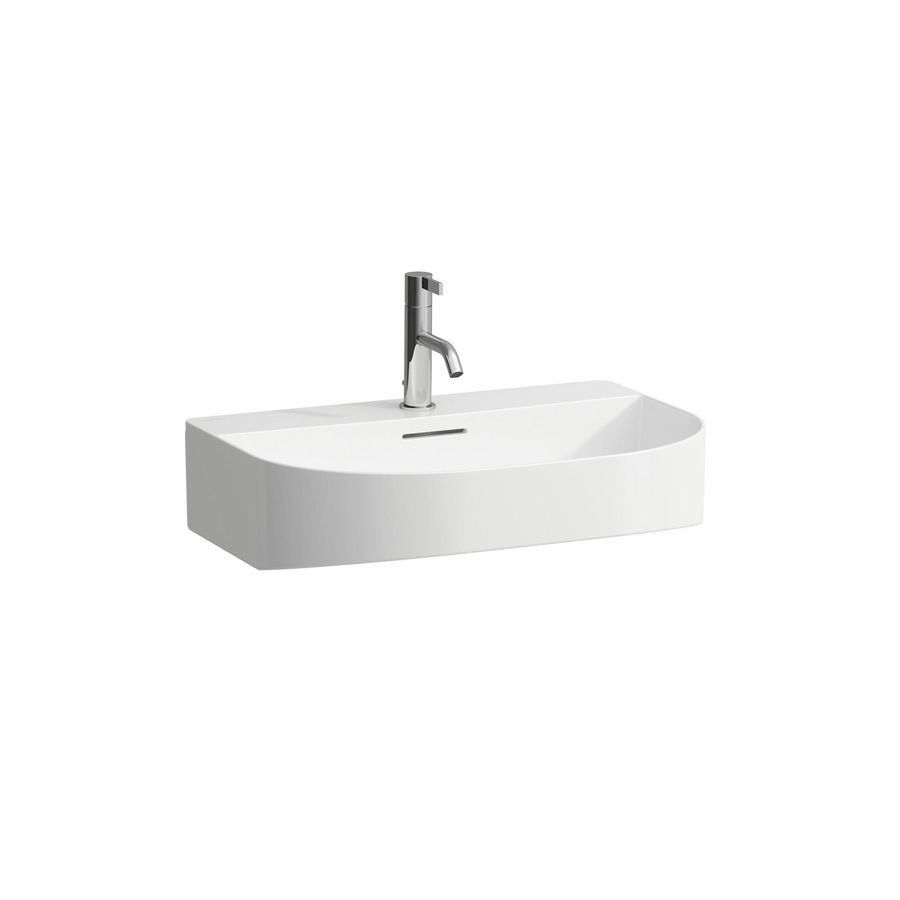 Wastafel 60X42 Met 1 Kraangat Met Overloop Blmt