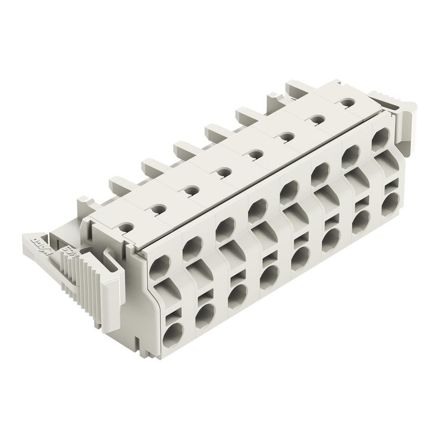 2-draads FE steker 2,5mm² li.grijs 721-2208/037-000 VVE=25