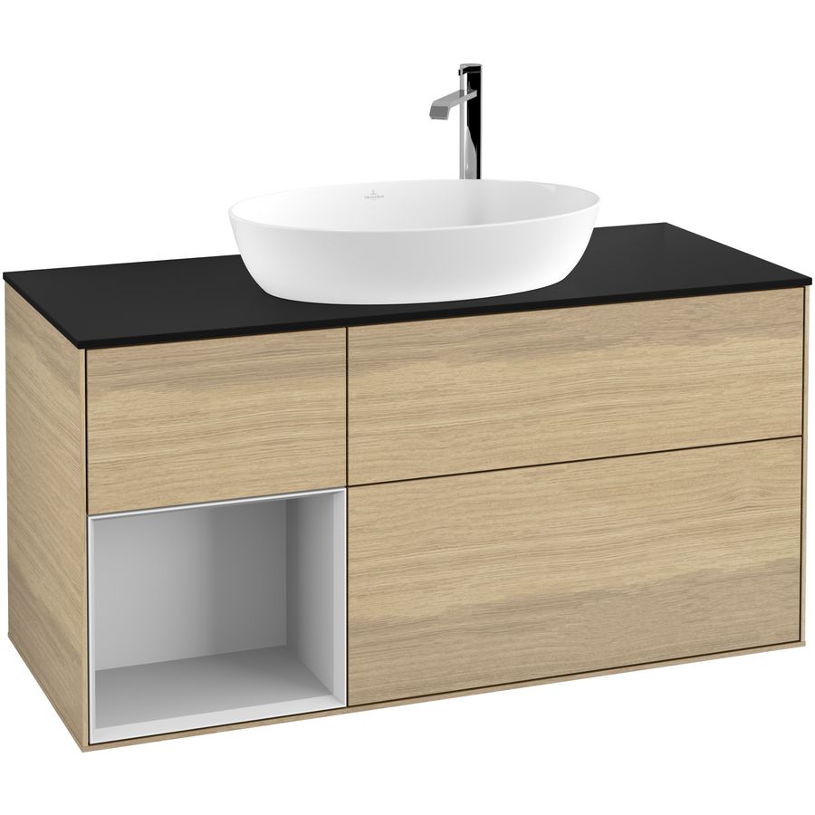 Wastafelonderkast Finion 1200x603x501mm Oak Veneer G942MTPC