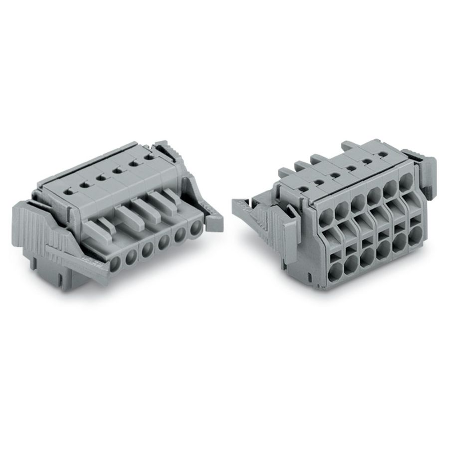 2-draads FE steker 2,5 mm² grijs 231-2102/037-000 VVE=100