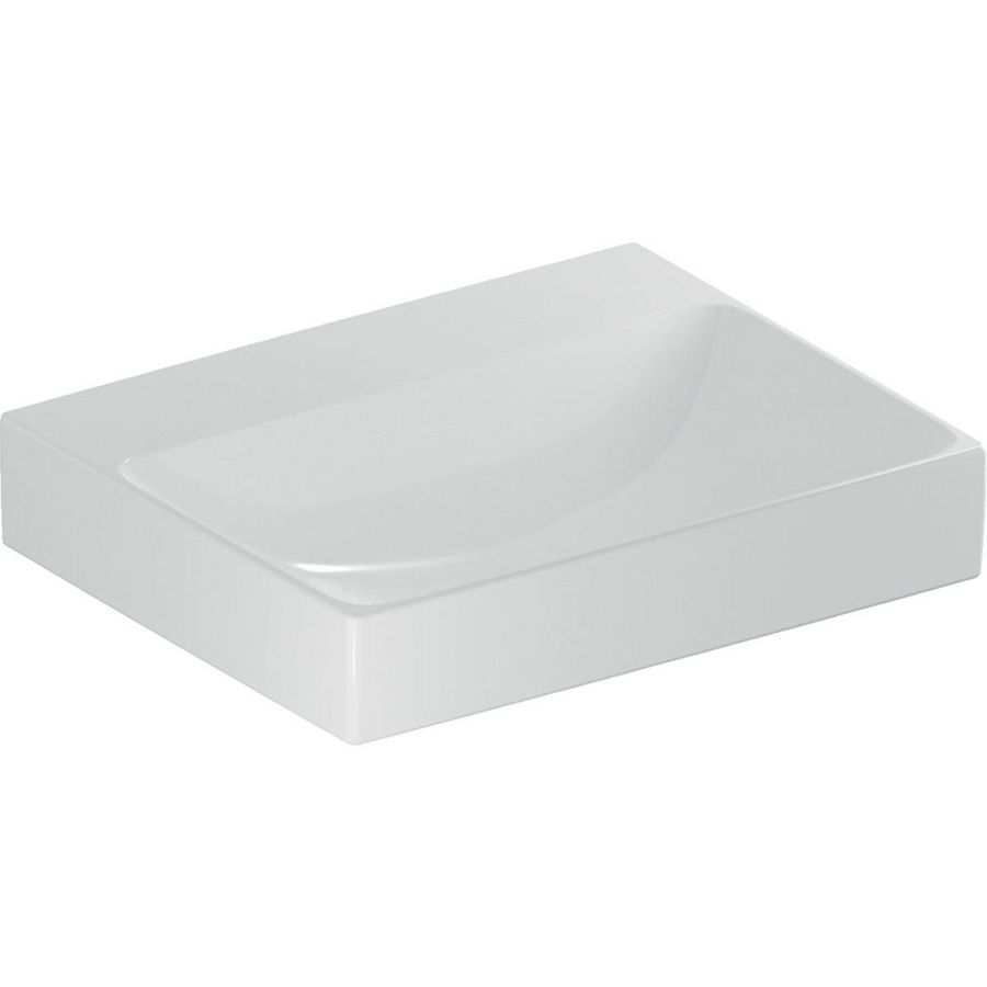 Wastafel 50x40cm zonder kraangat gecentreerd zonder overloop wit Keratect ONE