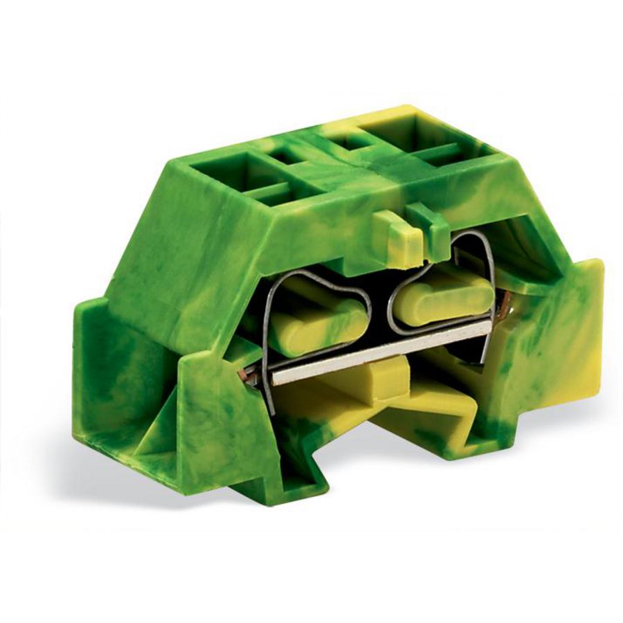 Ruimtebesparende 4-draads eindklem z.drukknop 261-357 VVE=50