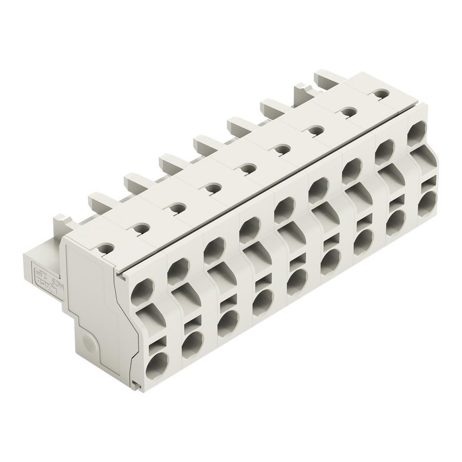 2-draads FE steker 2,5mm² li.grijs 721-2209/026-000 VVE=25