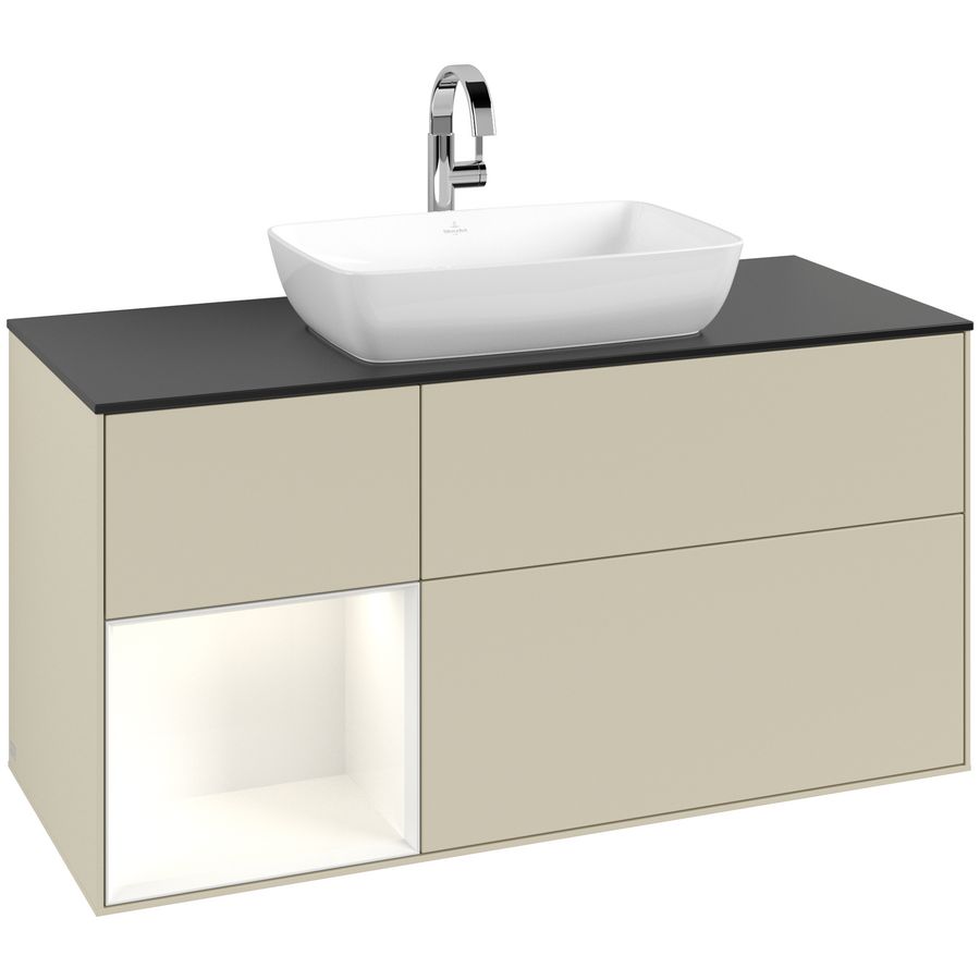Wastafelonderkast Finion 1200x603x501mm S.Grey Matt Lacquer F822GFHJ