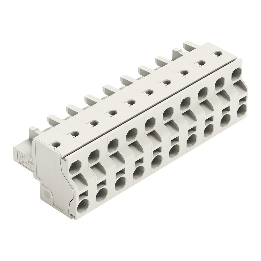 2-draads FE steker 2,5mm² li.grijs 721-2210/026-000 VVE=25