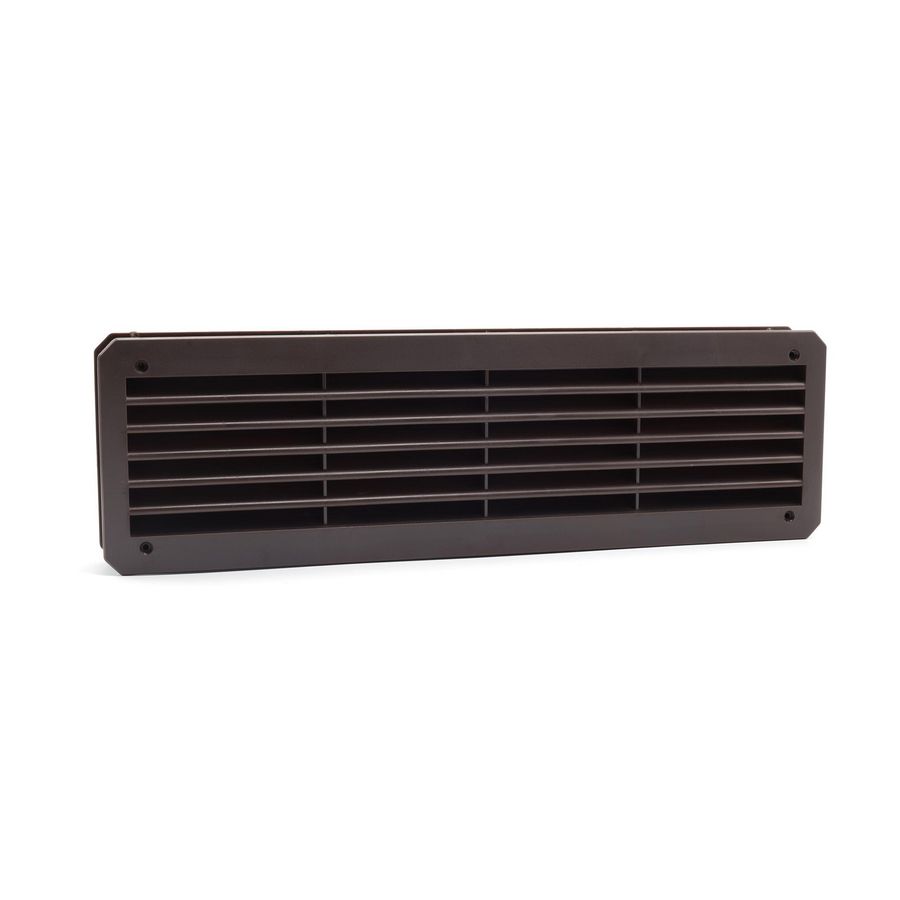 Kunststof deurventilatierooster 463,5x138mm bruin