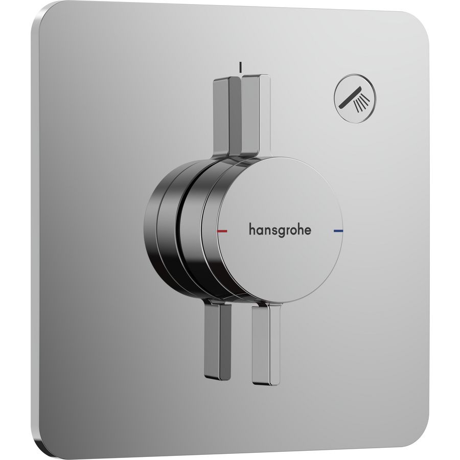 DuoTurn Q afbouwdeel tbv inbouwkraan voor 1 functie chroom