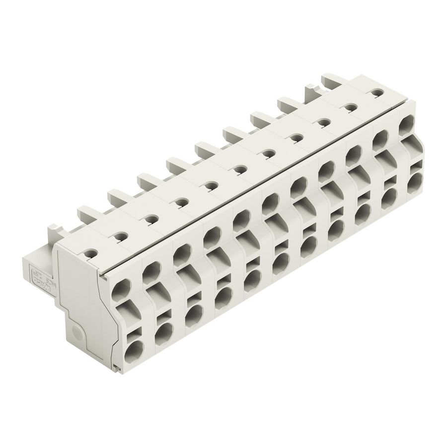 2-draads FE steker 2,5mm² li.grijs 721-2211/026-000 VVE=25