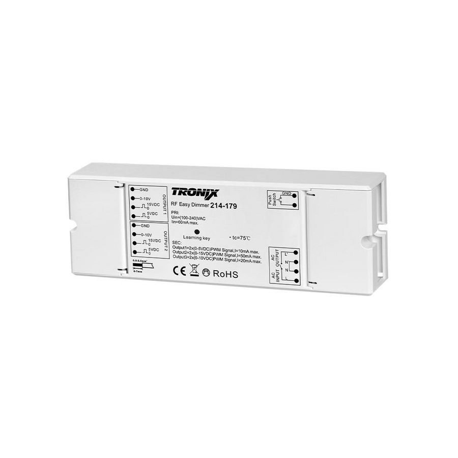 Dimmodule RF to 0-10V/PWmtr. 20mA output