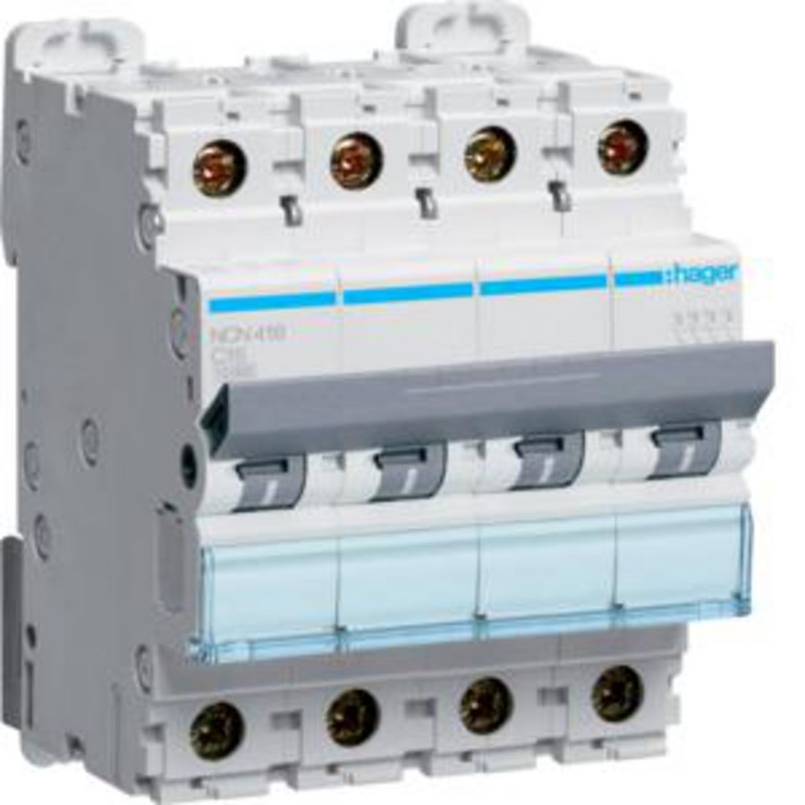 Installatieautomaat 4-polig 16A C-karakteristiek 10 (15)kA