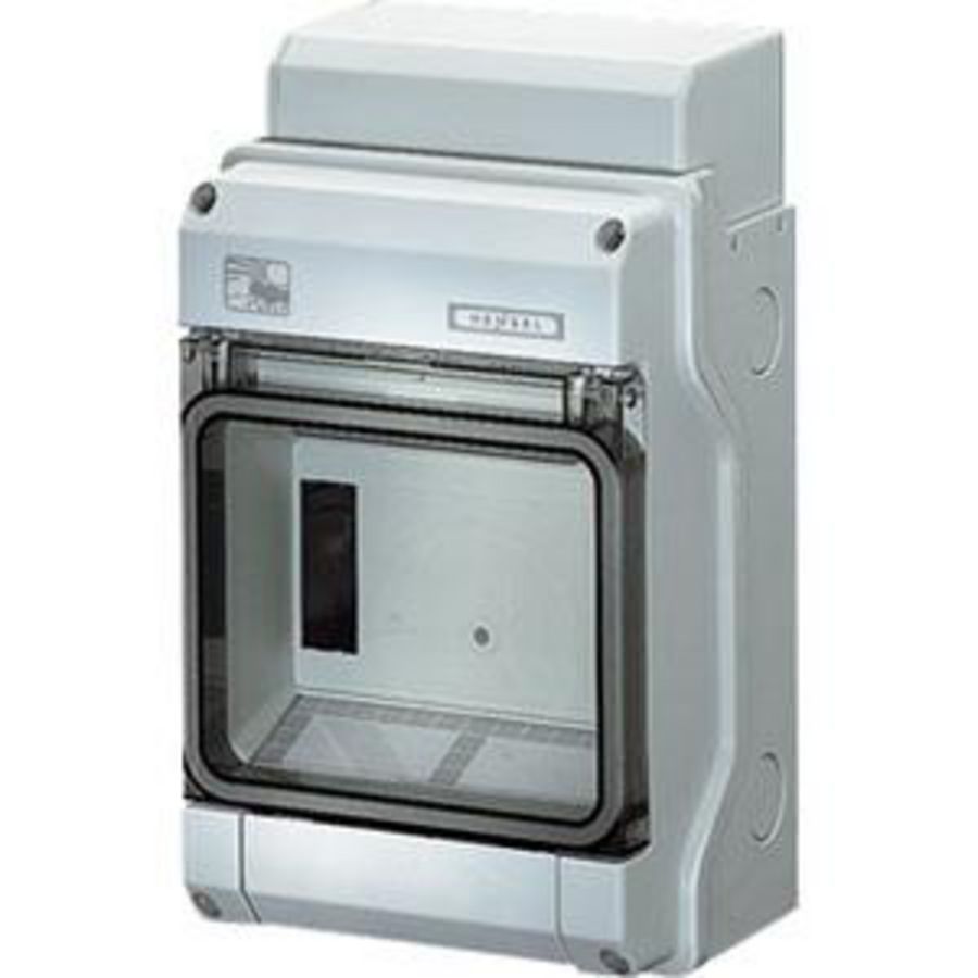au. beh. Polycarbonaat IP65 6 module Invoer M20/25/32 +PE