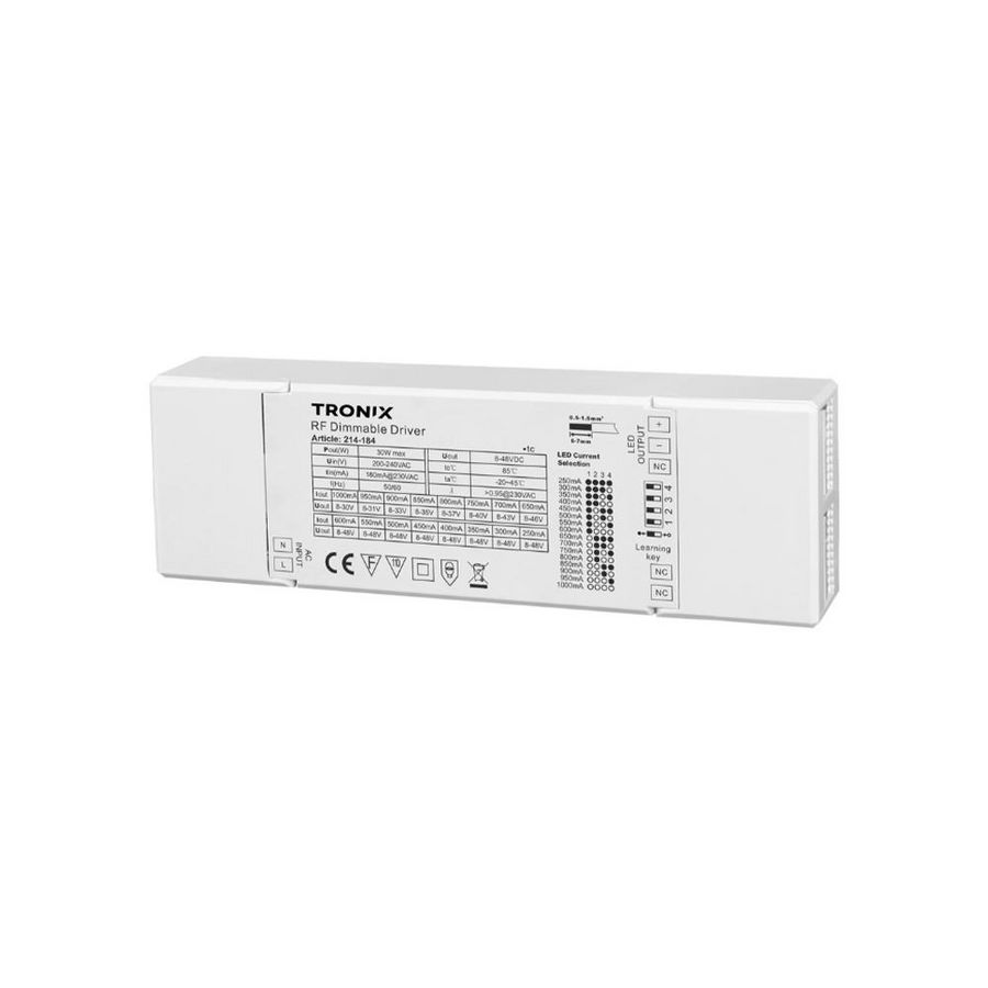 Voeding LED RF 250-1000mA 30W