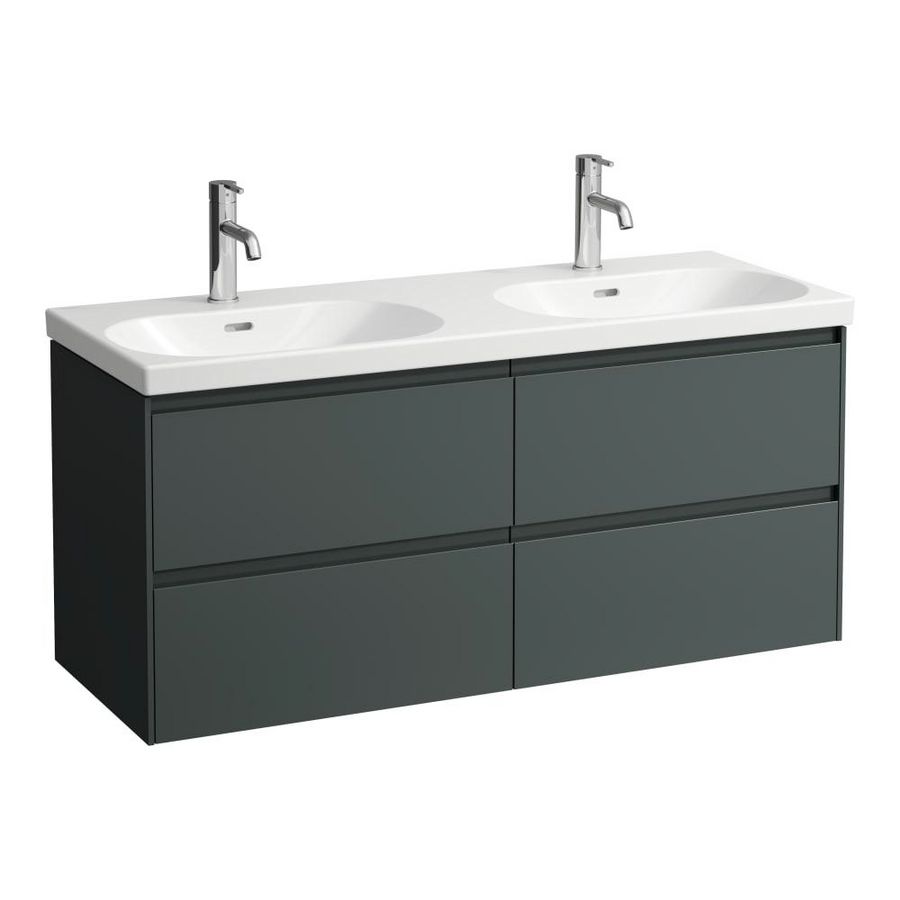 Wastafelonderkast 120cm 4laden dub.wastafel 814081 tra.grey