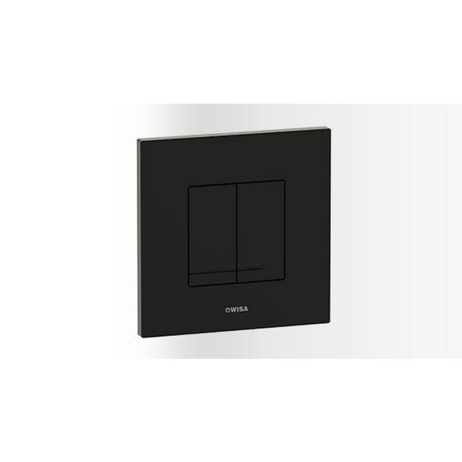 Bedieningspaneel XS/XF DELOS DF dual flush 2-toets kunststof mat zwart
