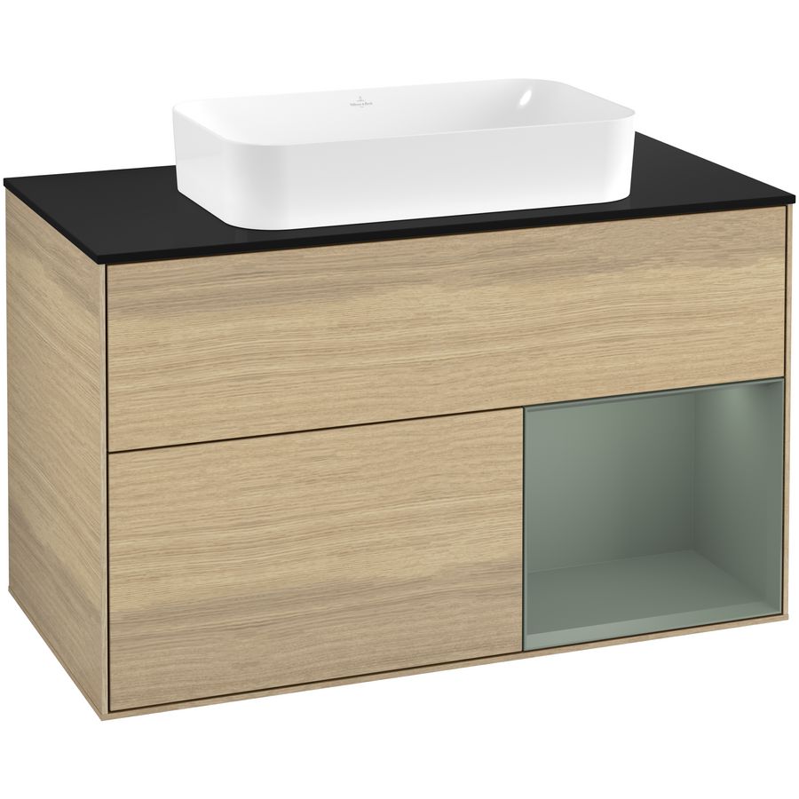 Wastafelonderkast Finion 1000x603x501mm Oak Veneer F662GMPC