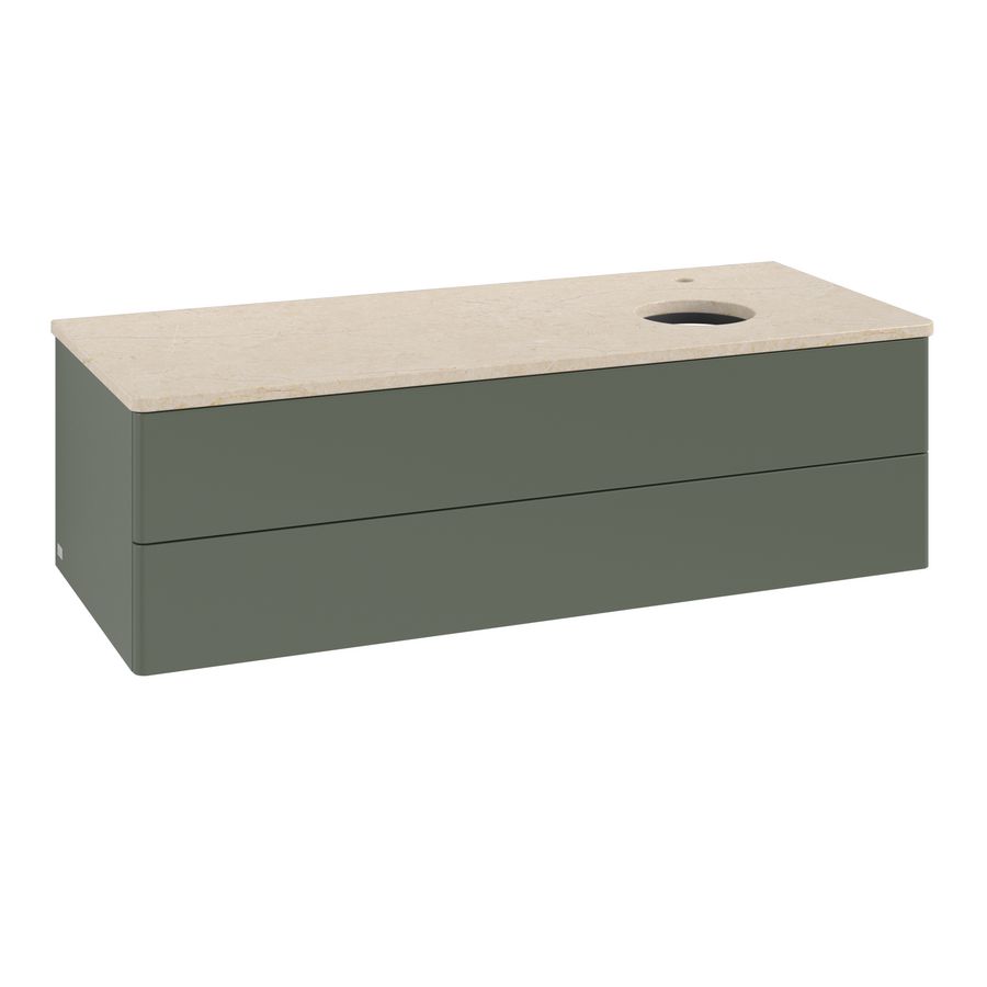 Wastafelonderkast Antao 1200x360x500mm L.Green Matt Lacquer K23053HL