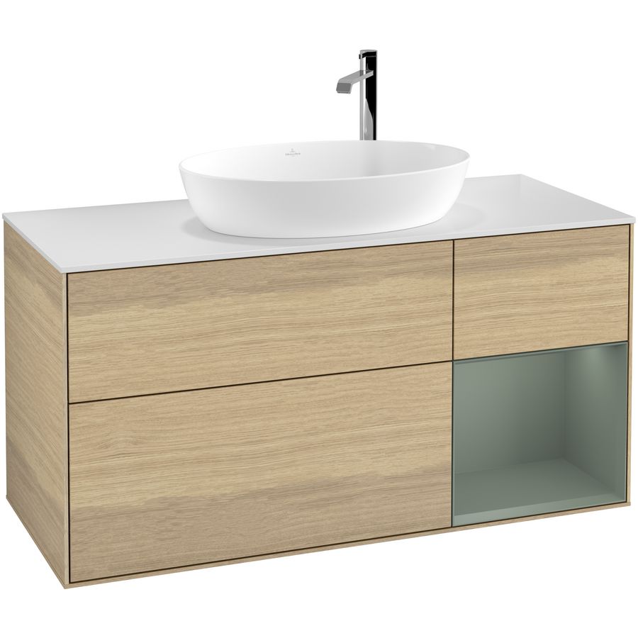 Wastafelonderkast Finion 1200x603x501mm Oak Veneer G951GMPC