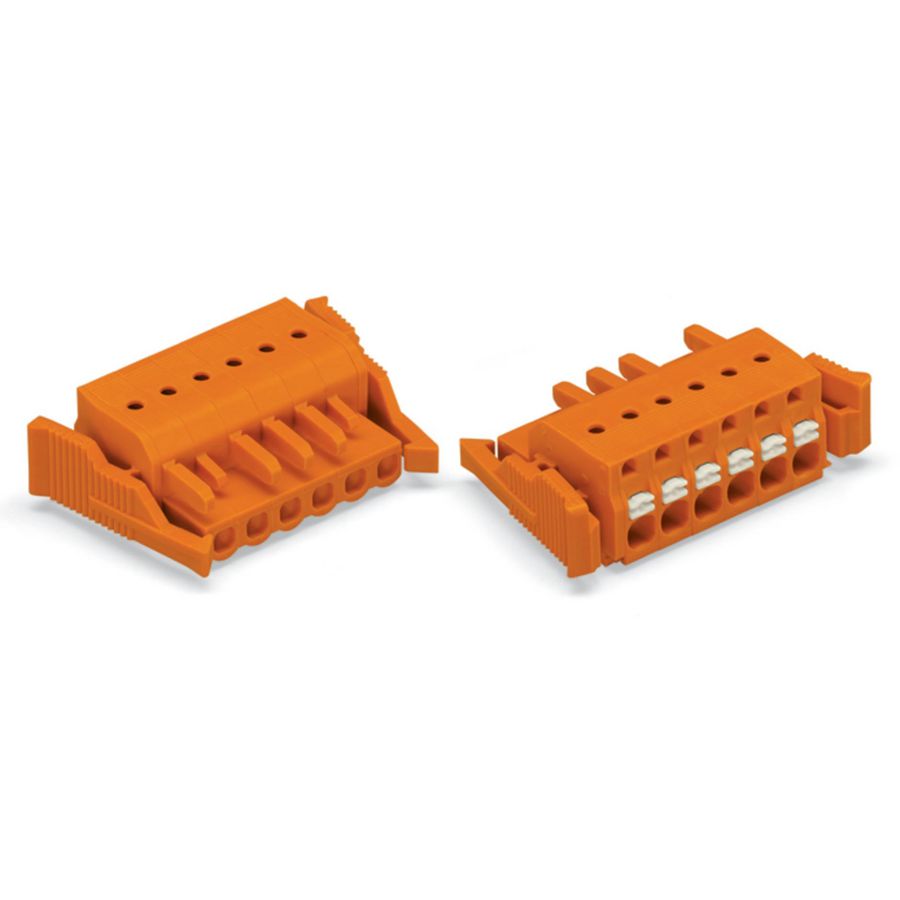 1-draads FE steker Druk oranje 2231-307/037-000 VVE=50