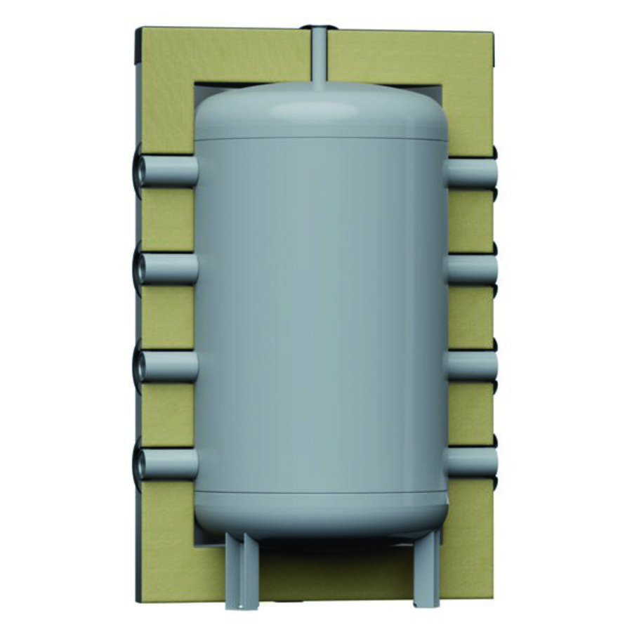 Buffervat STORATHERM HEAT MINI-H-150 3bar 150ltr. zilver tbv (hybride)warmtepomp