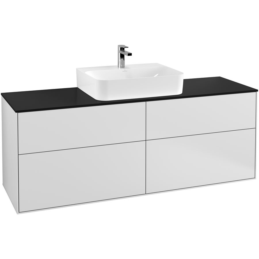 Wastafelonderkast Finion 1600x603x501mm White Matt Lacquer F19200MT
