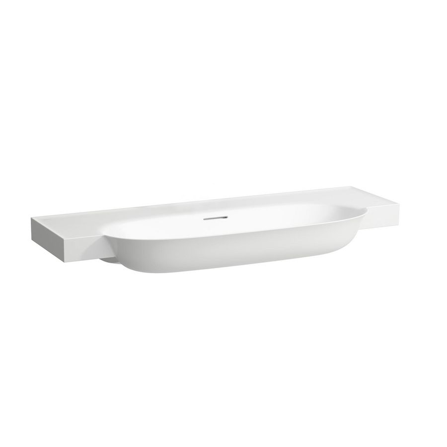Wastafel Met Overloop Zonder Kraangat 120X48 wit