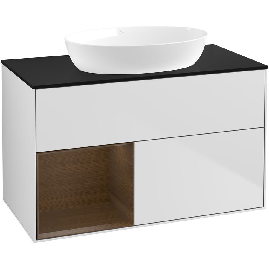 Wastafelonderkast Finion 1000x603x501mm White Matt Lacquer FA12GNMT